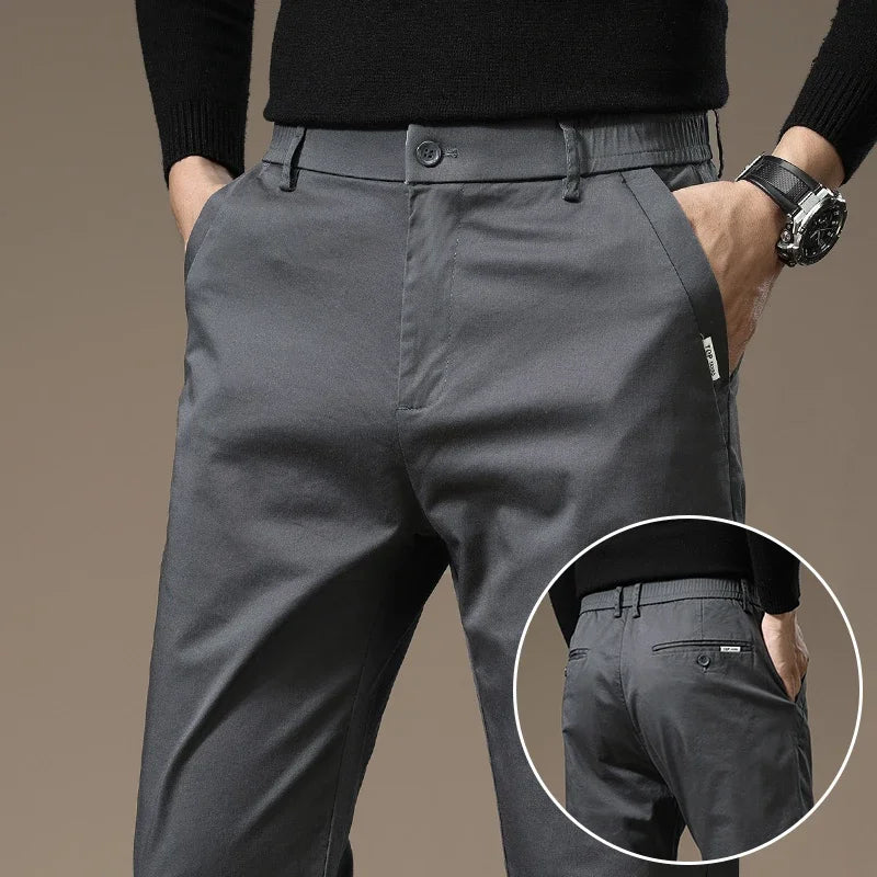Pure Cotton Slim Fit Byxor